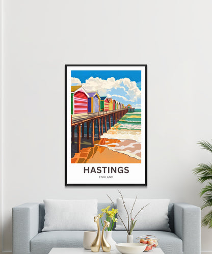 Hastings Travel Poster- England