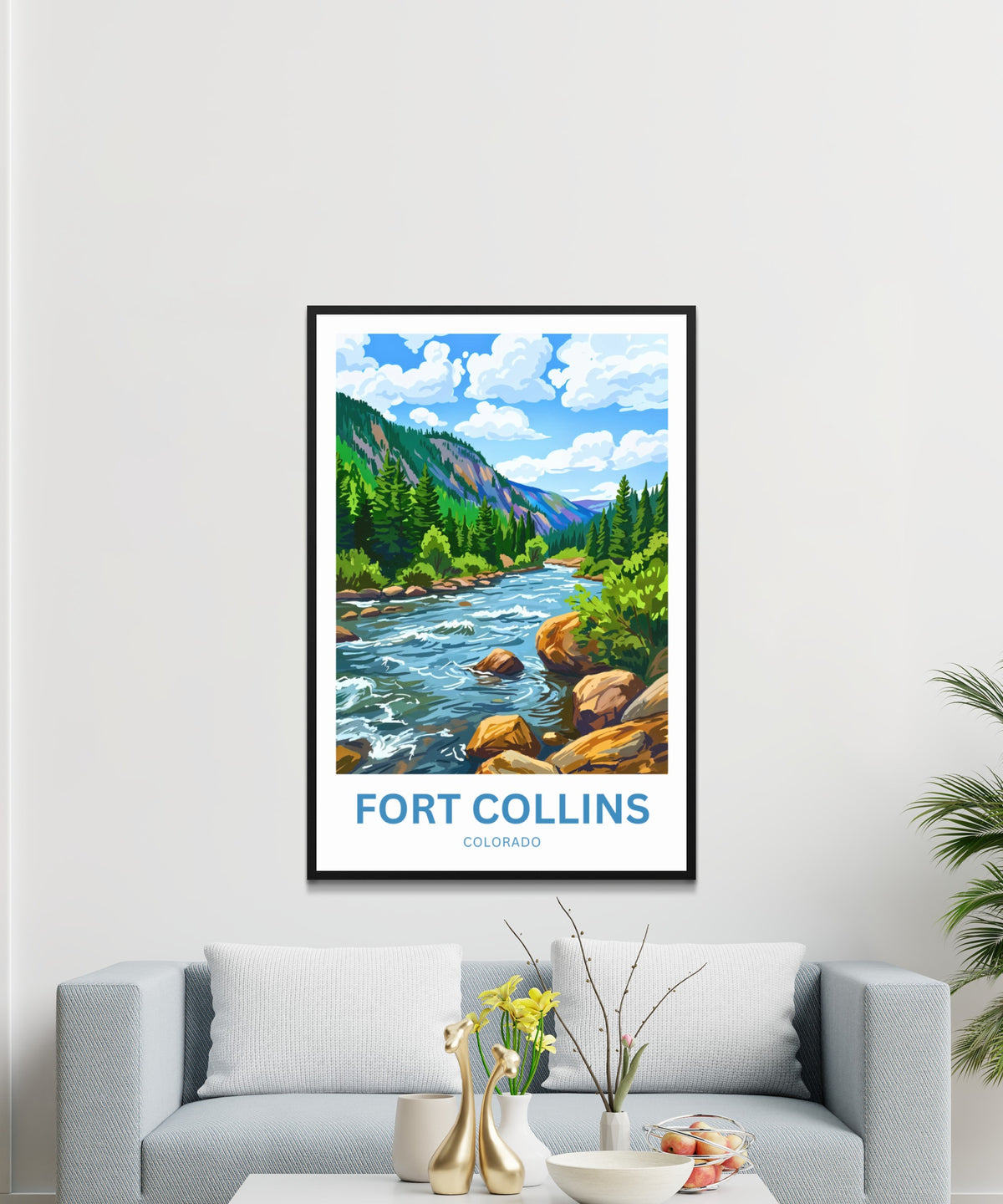 Fort Collins Travel Poster