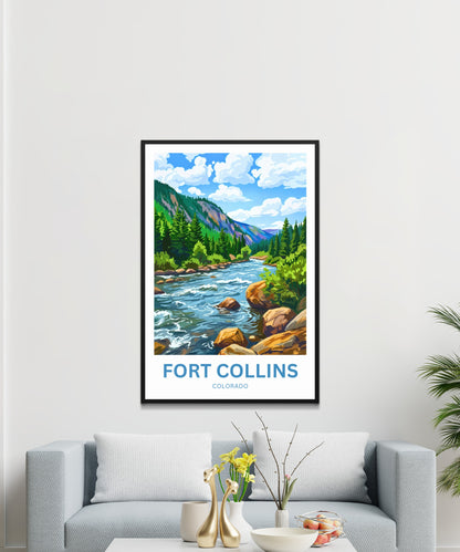 Fort Collins Travel Poster