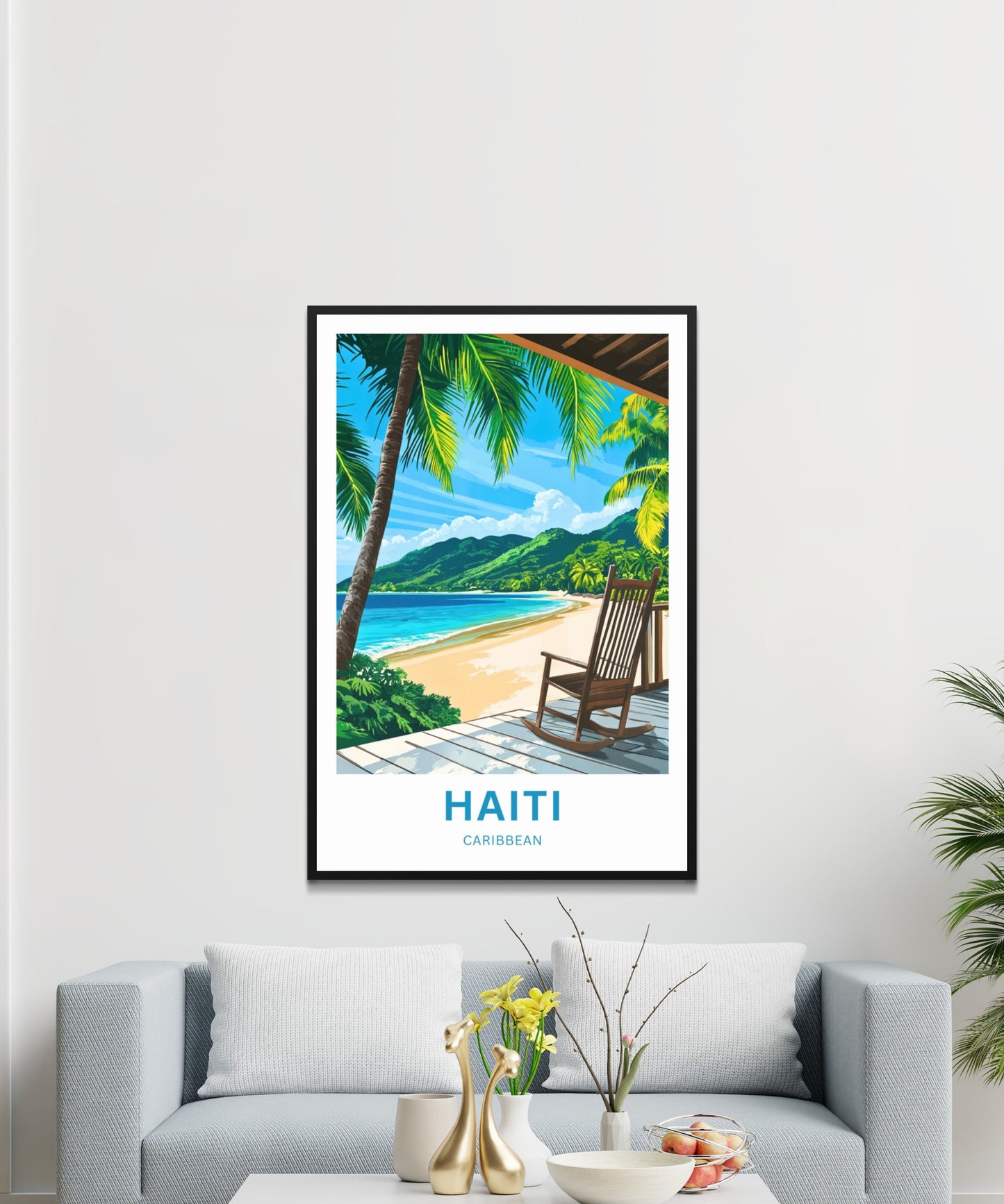 Haiti Travel Poster - Seaside Tranquility