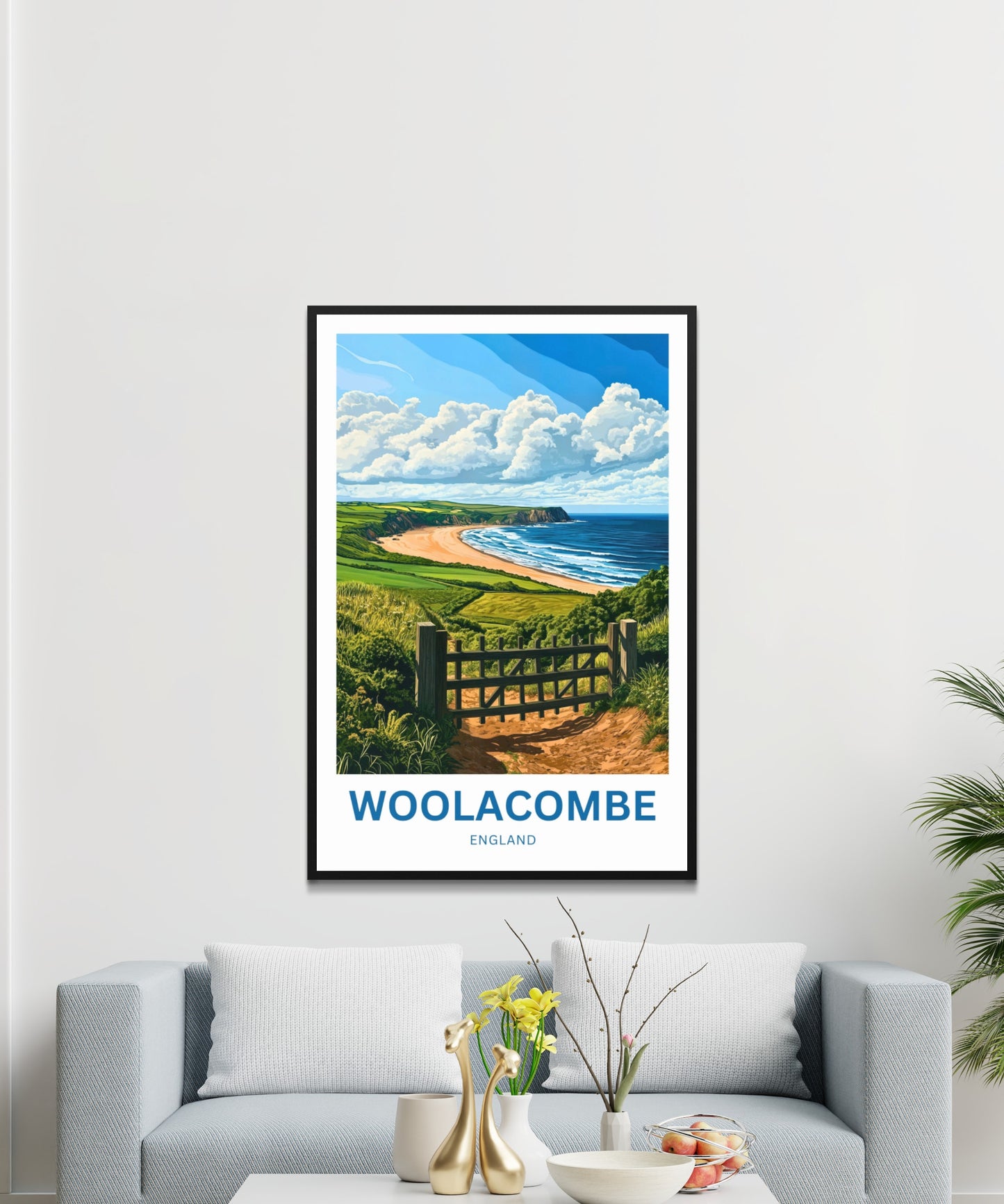 Woolacombe Travel Poster - Devon, England