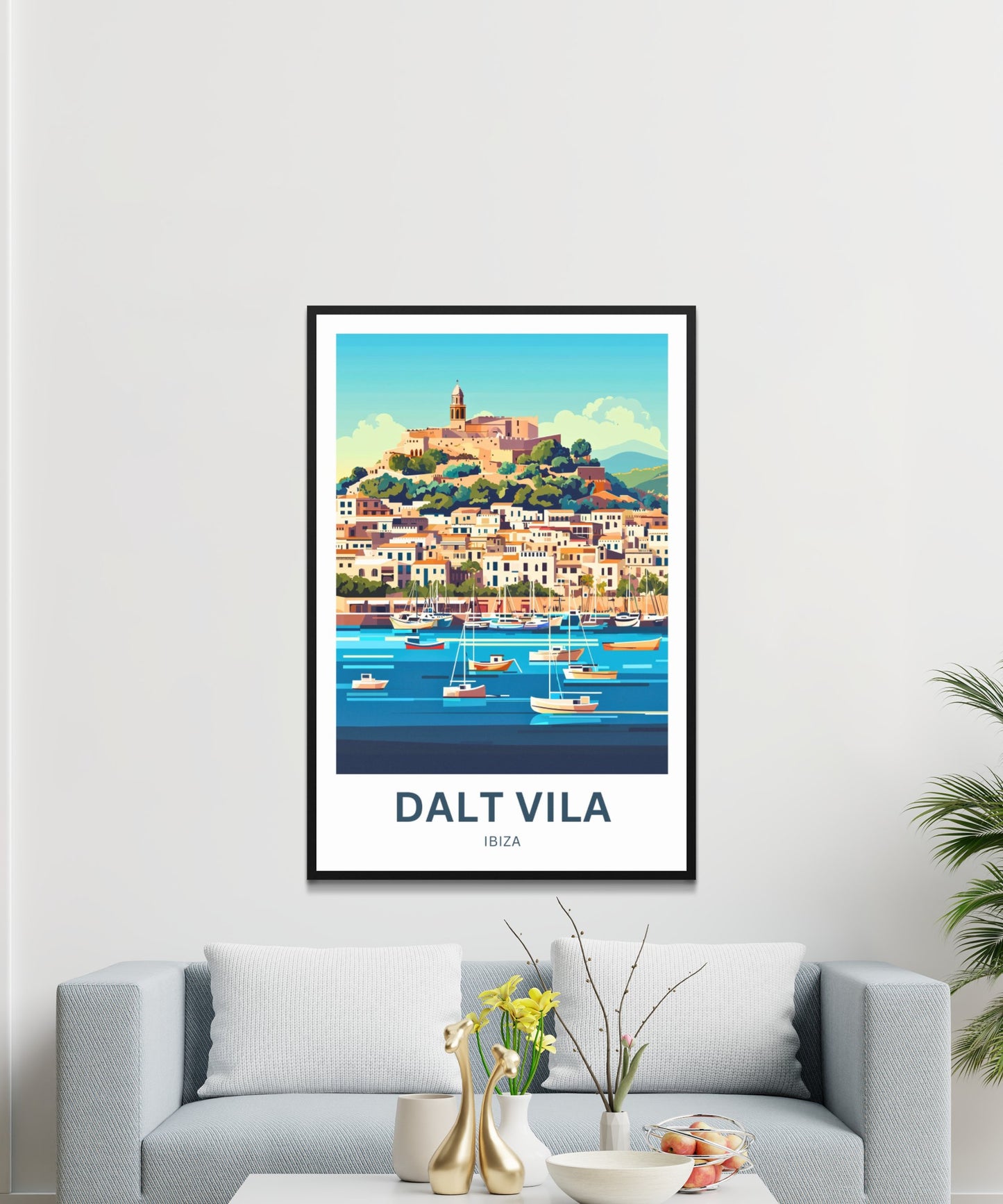 Dalt Vila Travel Poster - Charm Ibiza’s A Mediterranean Masterpiece