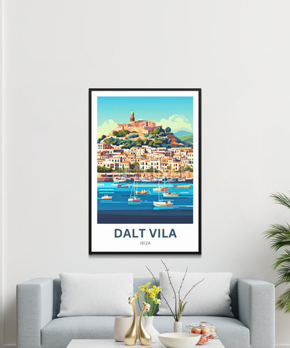 Dalt Vila Travel Poster - Charm Ibiza’s A Mediterranean Masterpiece