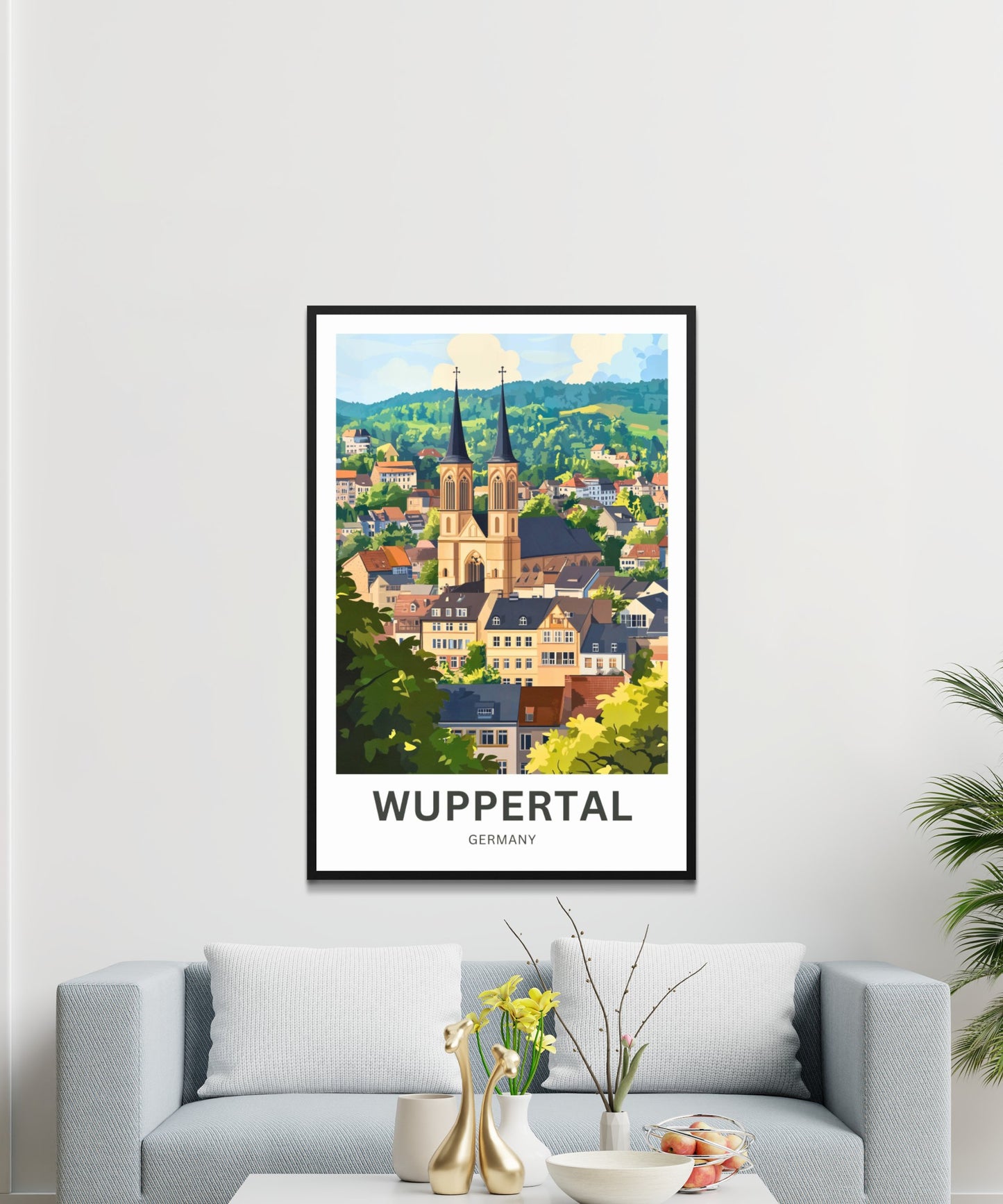 Wuppertal Travel Poster- Iconic Church View