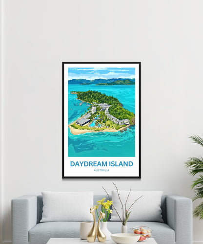 Daydream Island Travel Poster - Australia Tropical Island