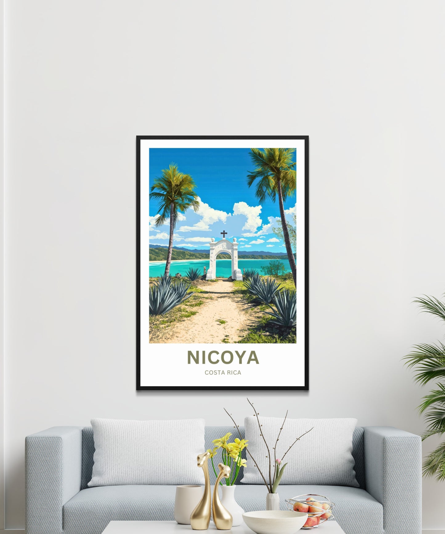 Nicoya, Costa Rica Travel Poster  - Gateway to the sea