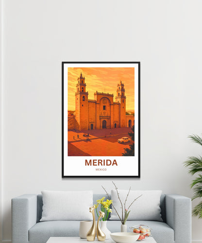 Mérida Travel Poster -  Soul of the Yucatán