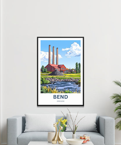 Bend Oregon Travel Poster