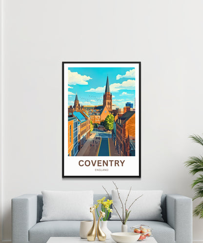 Coventry Travel Poster- City of Peace and Rebirth