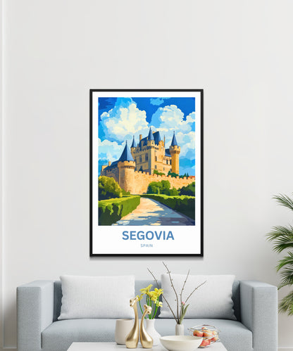Segovia Travel Poster - Captivating Royal Castle