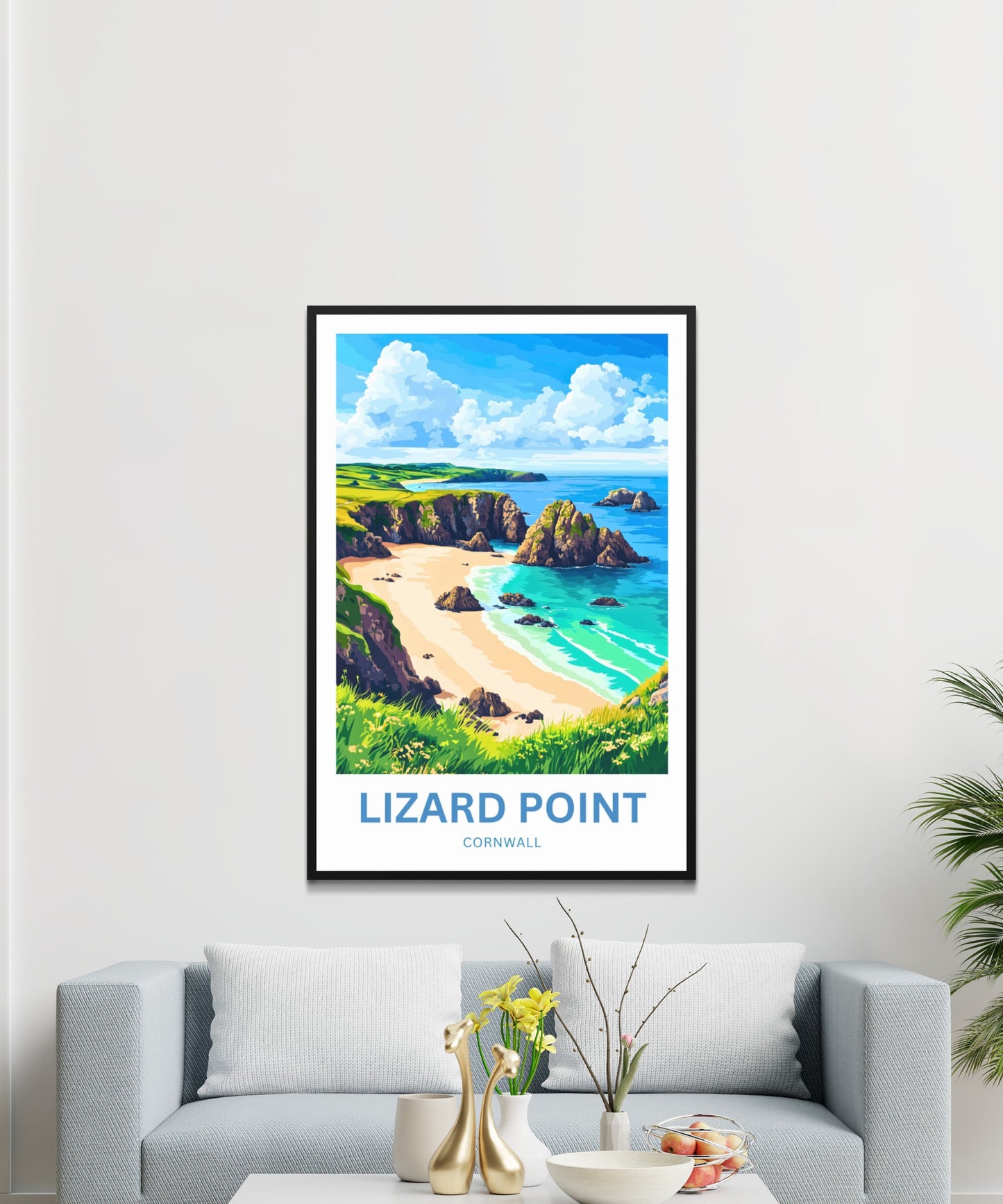 Lizard Point Travel Poster - Cornwall