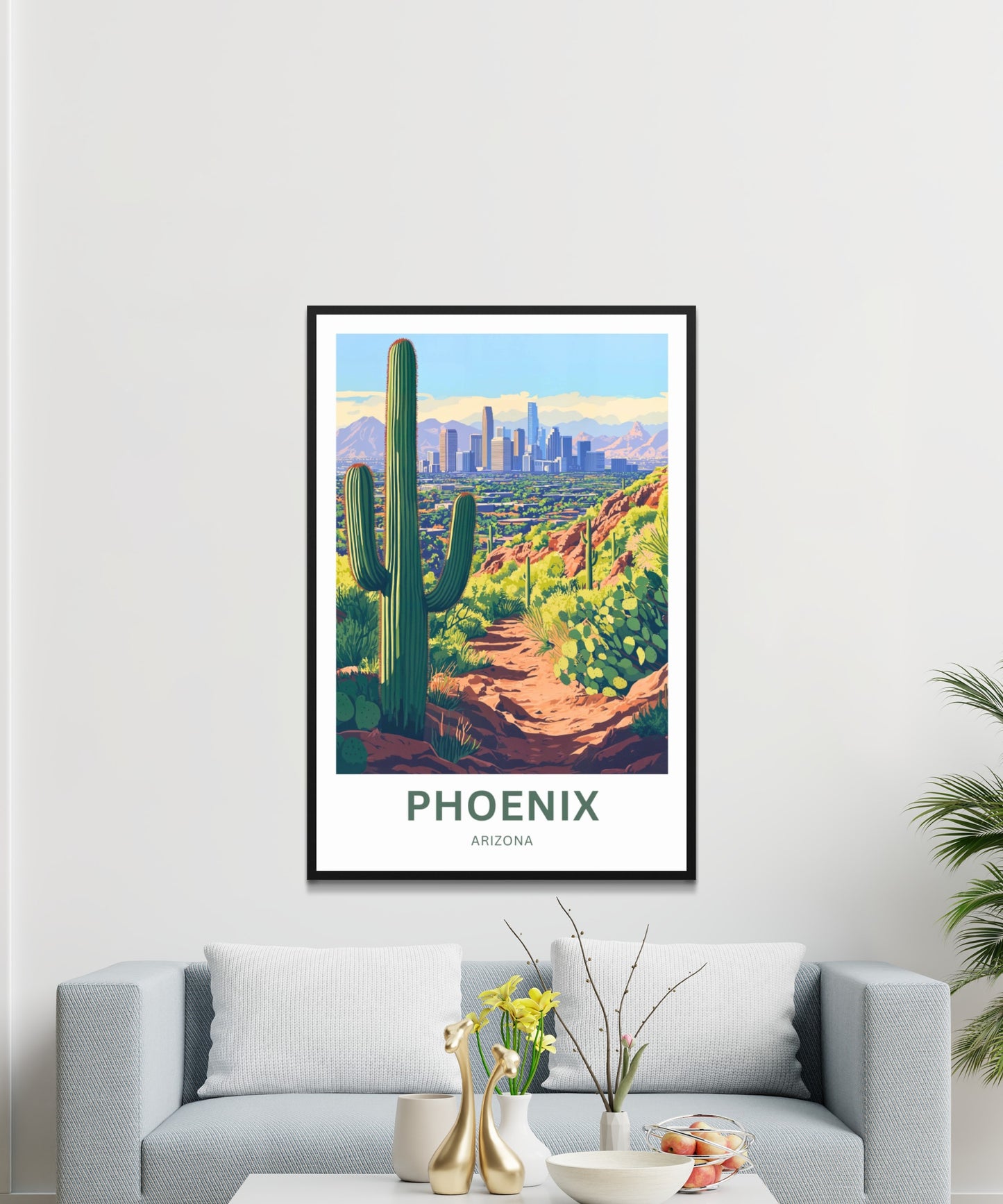 Phoenix Travel Poster - Arizona Desert Dreams