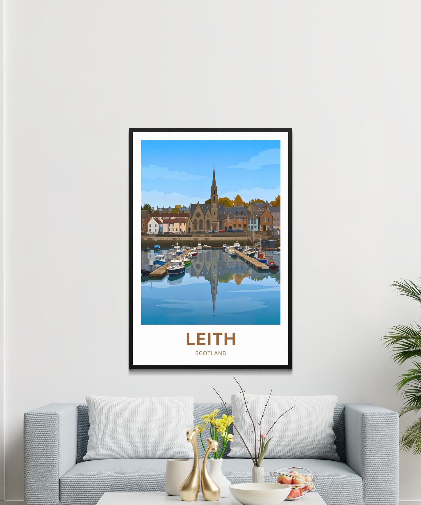 Leith, Waterfront Travel Poster