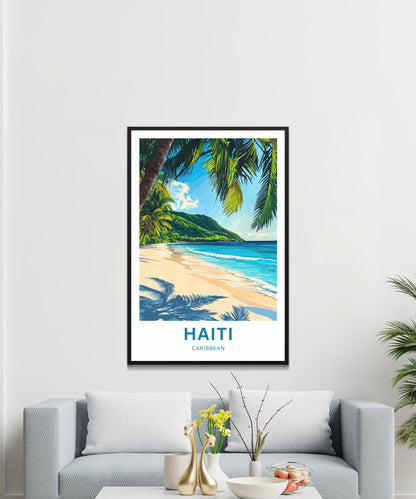 Haiti Travel Poster - Captivating Tropical Paradise of Caribbean