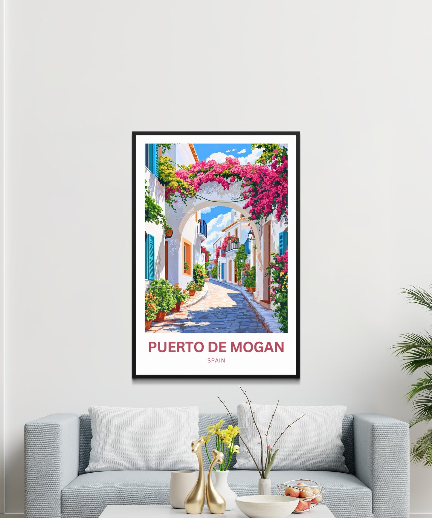 Puerto de Mogán Travel Poster - Captivating Street View