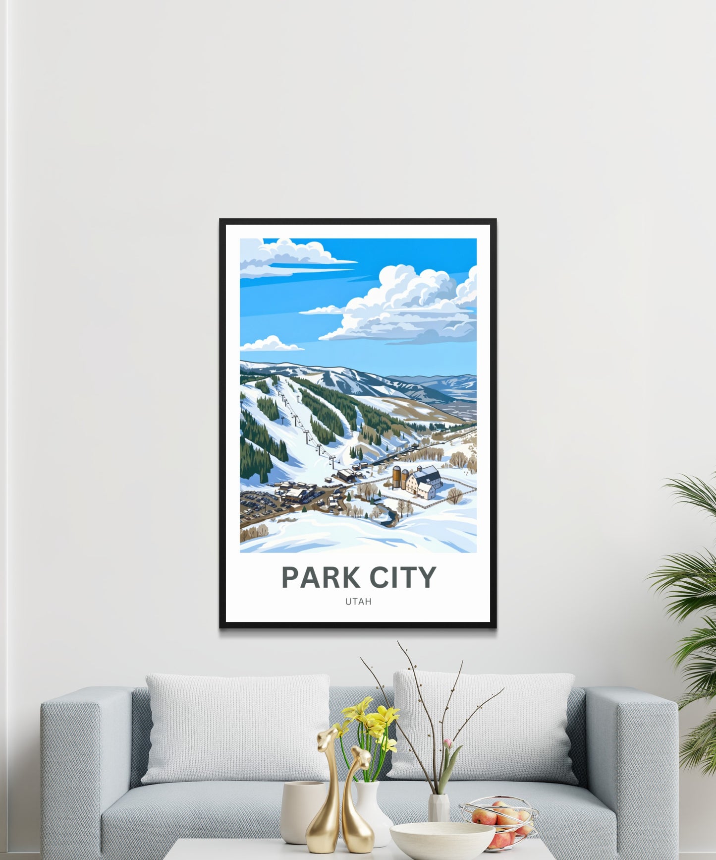 Park City Travel Poster - Winter Wonderland