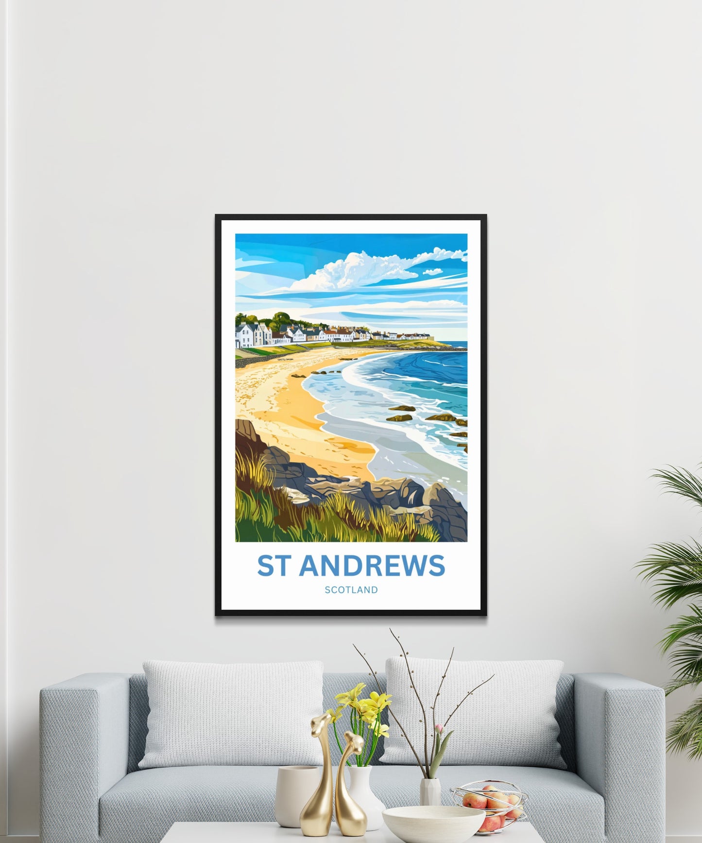 St. Andrews Travel Poster - Captivating Coastal Village