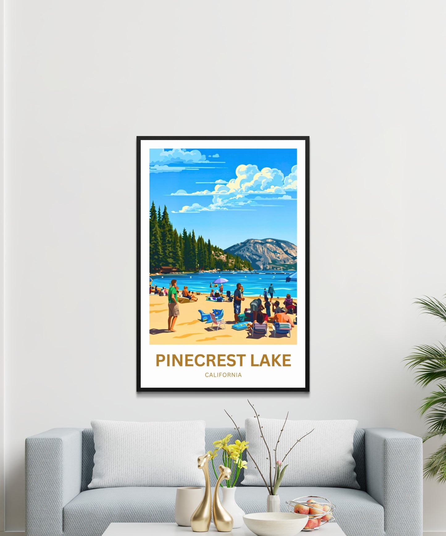Pinecrest Lake Travel Poster - Summer Gateway