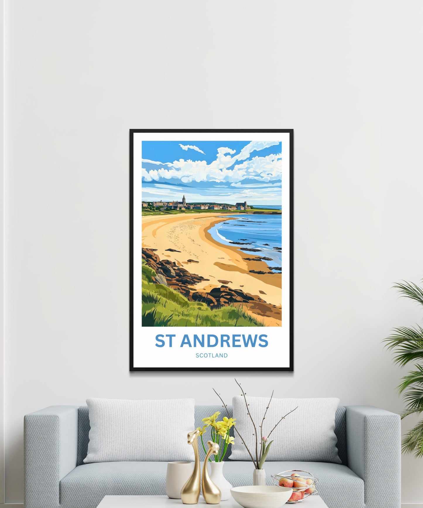 St. Andrews Travel Poster - Jewel of the Fife Coast