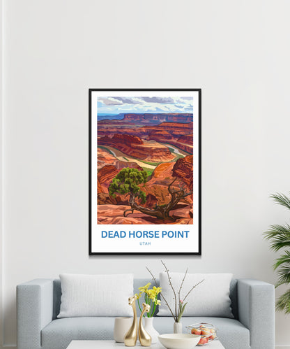 Dead Horse Point Travel Poster - River Bend