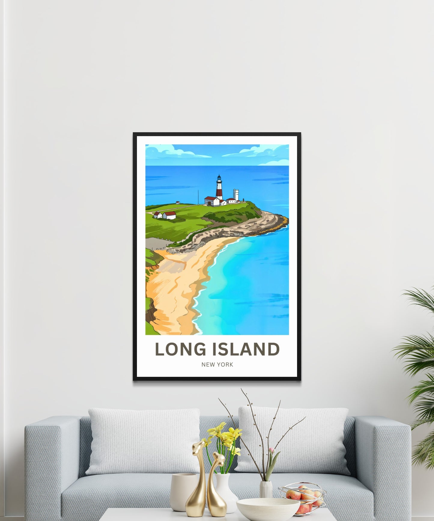 Long Island Travel Poster -  Montauk Point Escape