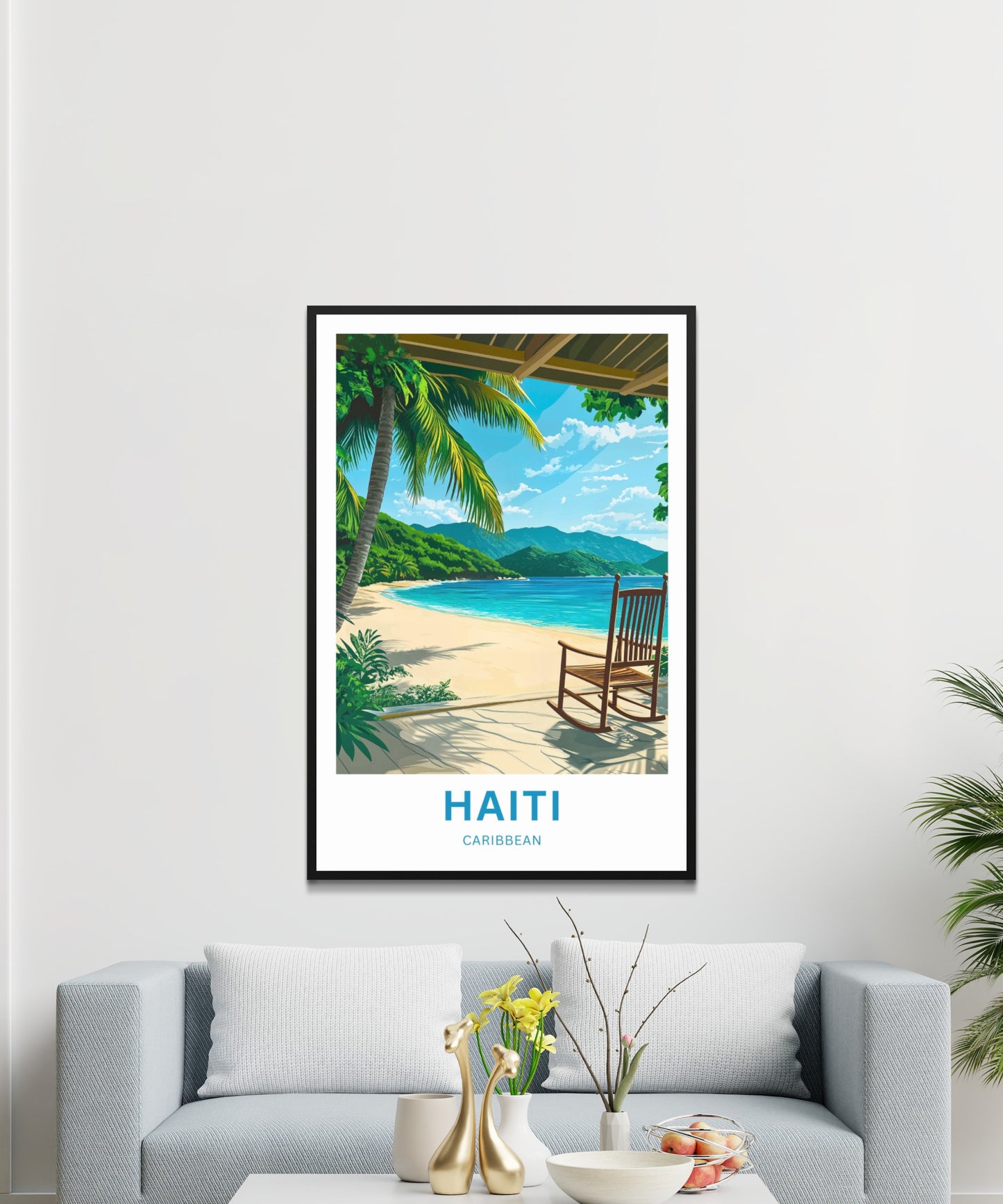 Haiti Travel Poster - Ocean Breeze Dreams