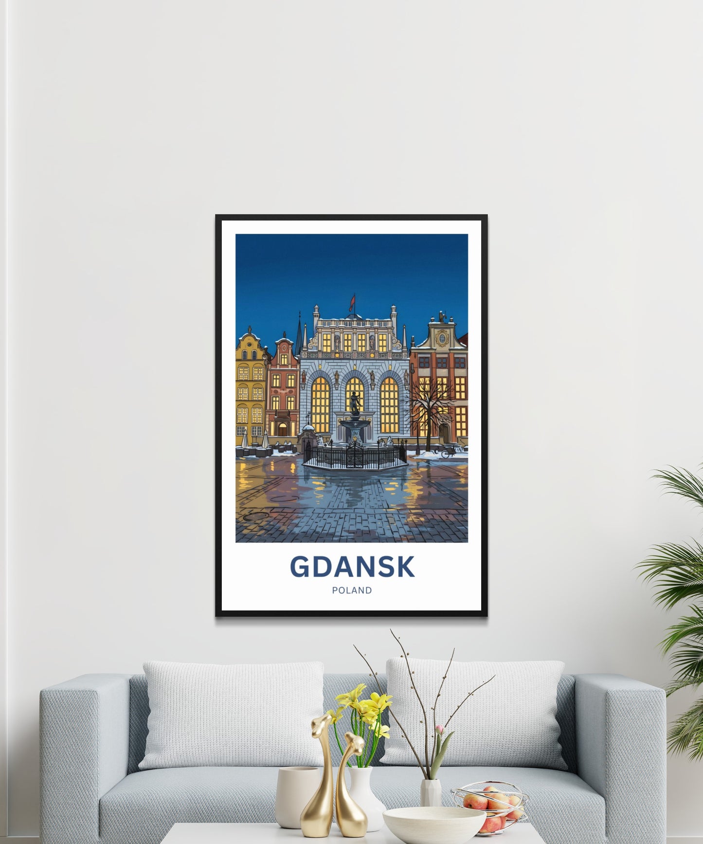 Gdańsk  Travel Poster - Poland