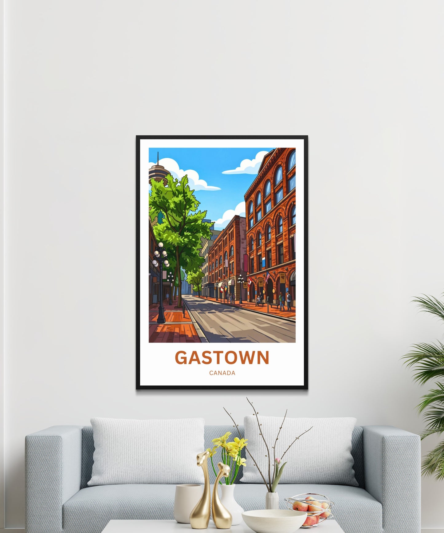 Gastown Travel Poster - Vancouver Streets