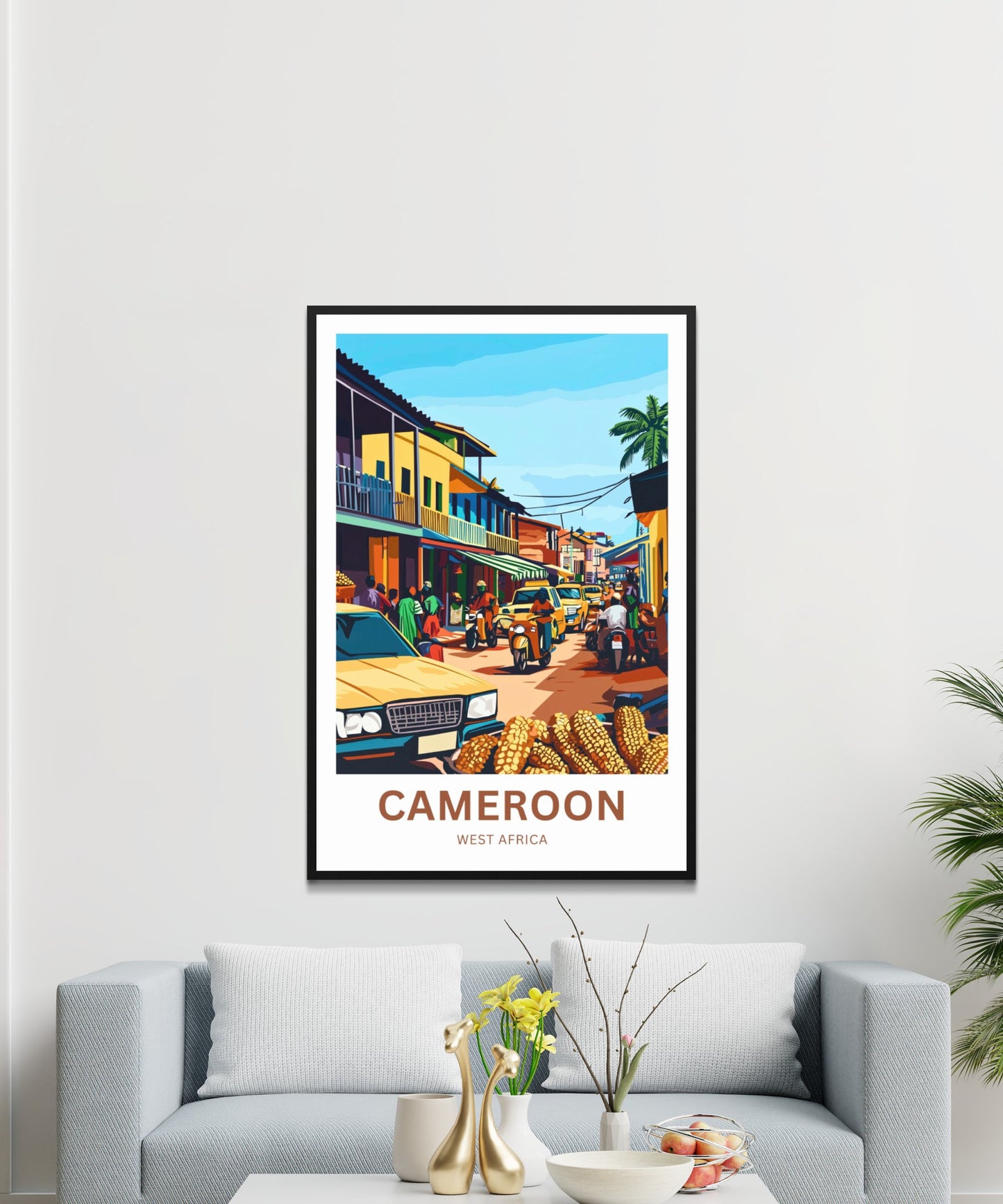 Cameroon Travel Poster - Local Tradition and Culture