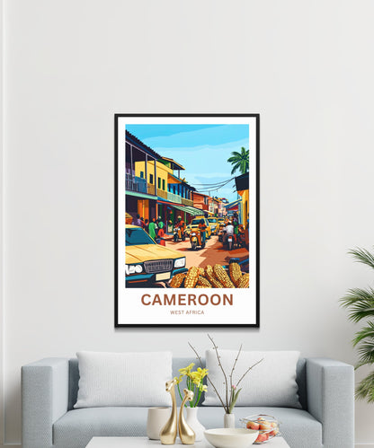 Cameroon Travel Poster - Local Tradition and Culture