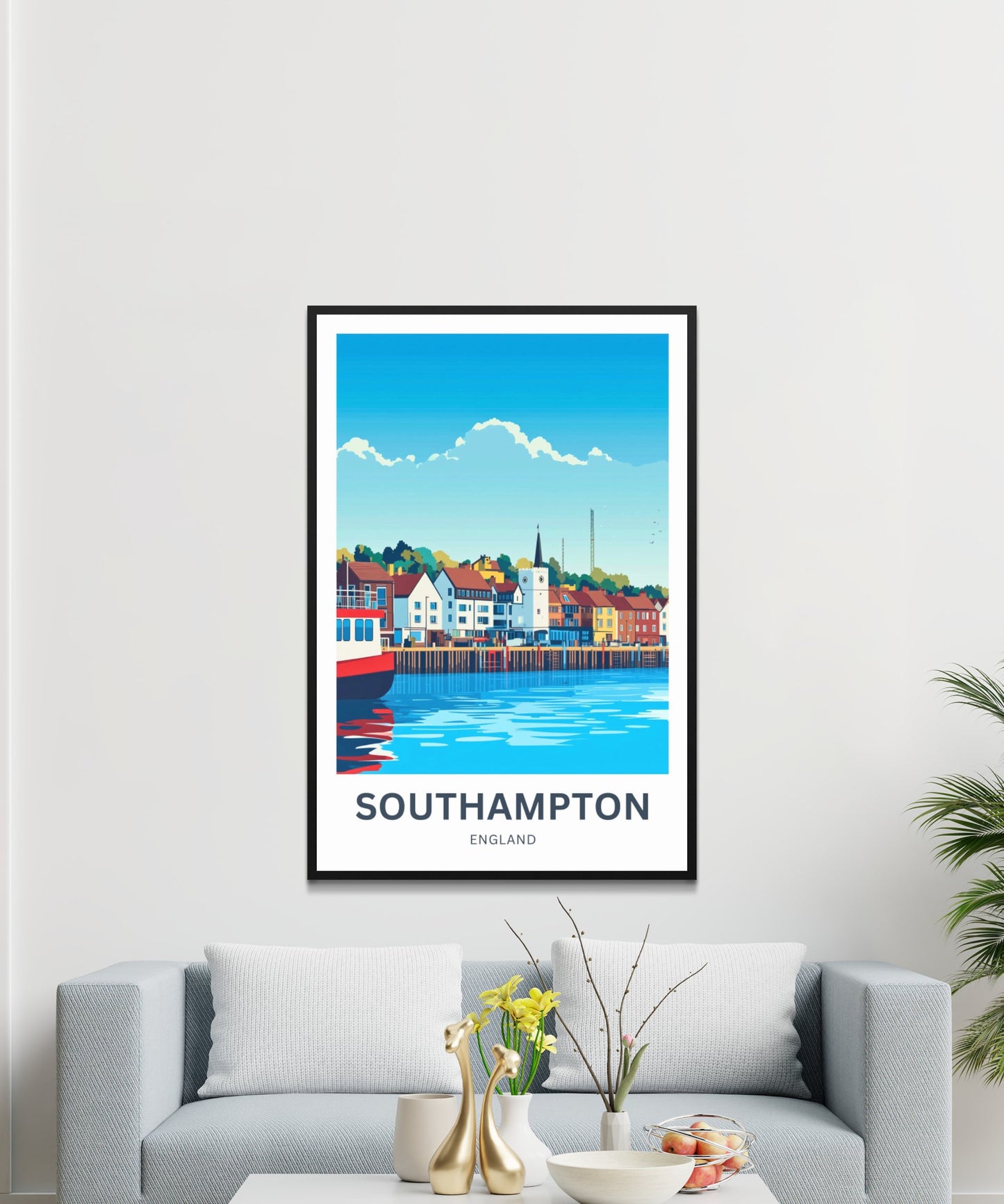 Southampton Travel Poster- England