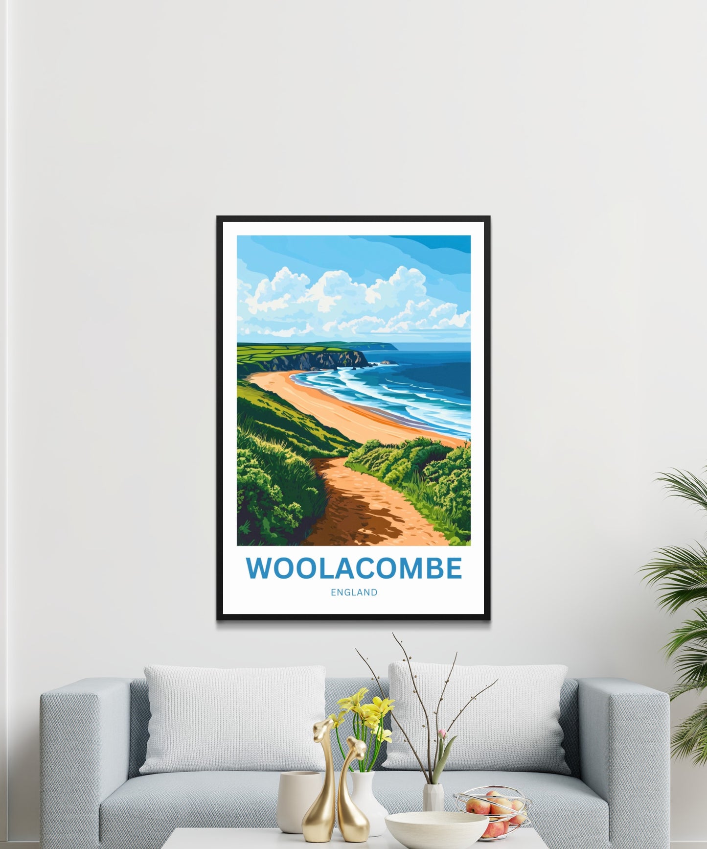 Woolacombe Travel Poster - Captivating Endless Horizons