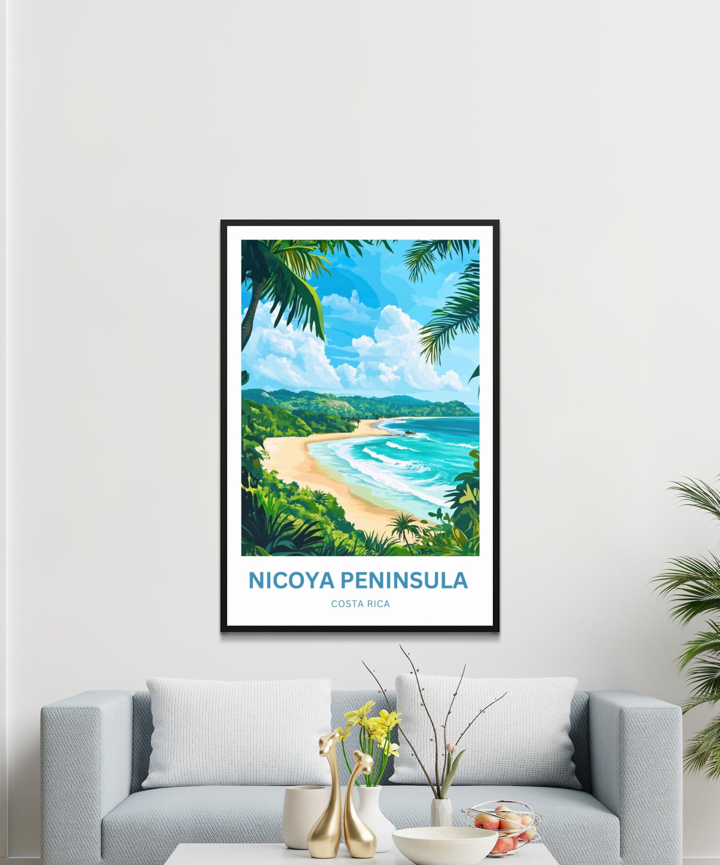 Nicoya Peninsula Travel Poster  - Costa Rica