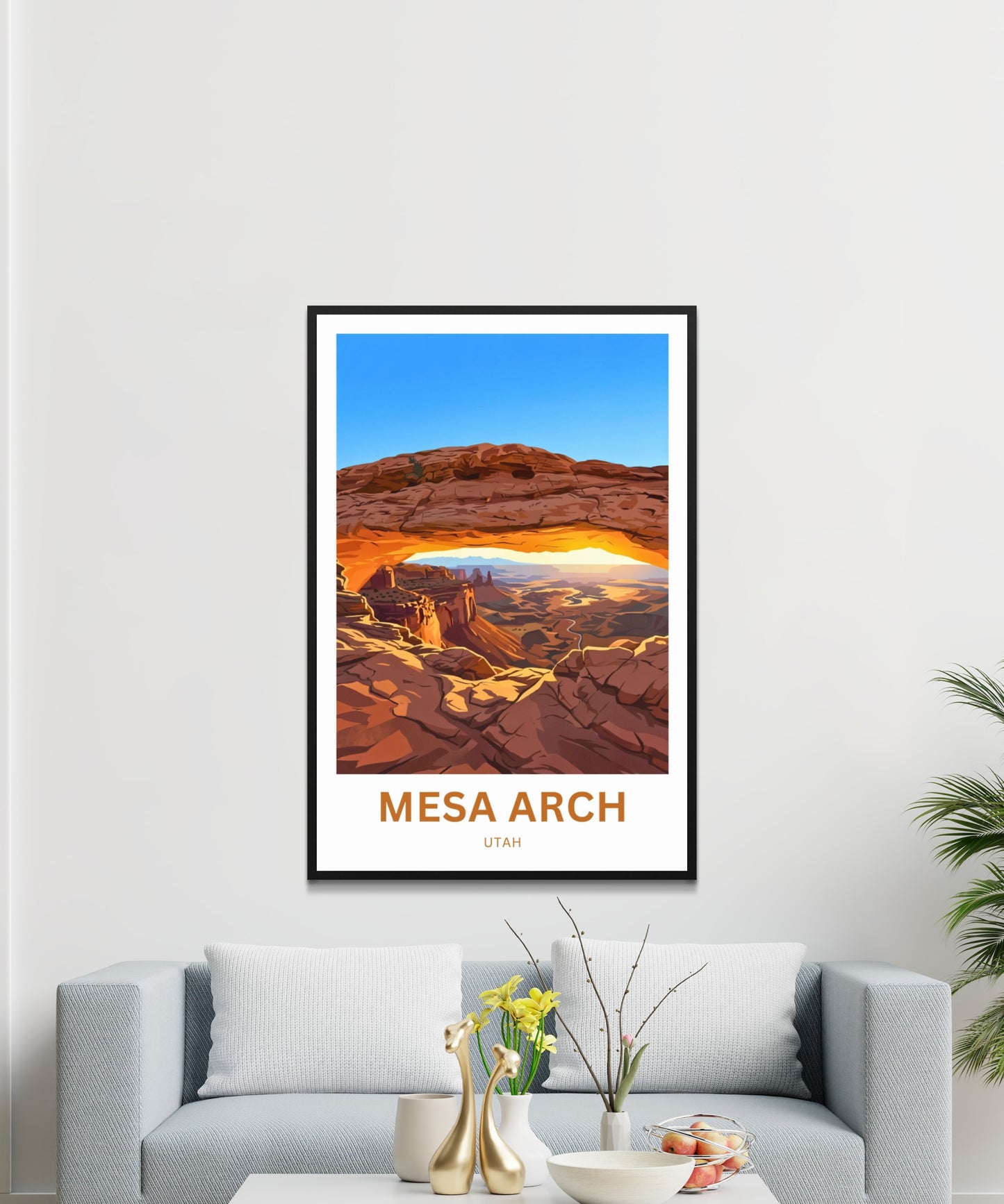 Mesa Arch Travel Poster -  Stunning Arch View Point