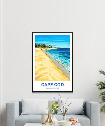 Cape Cod Travel Poster -  Summer by the Shore
