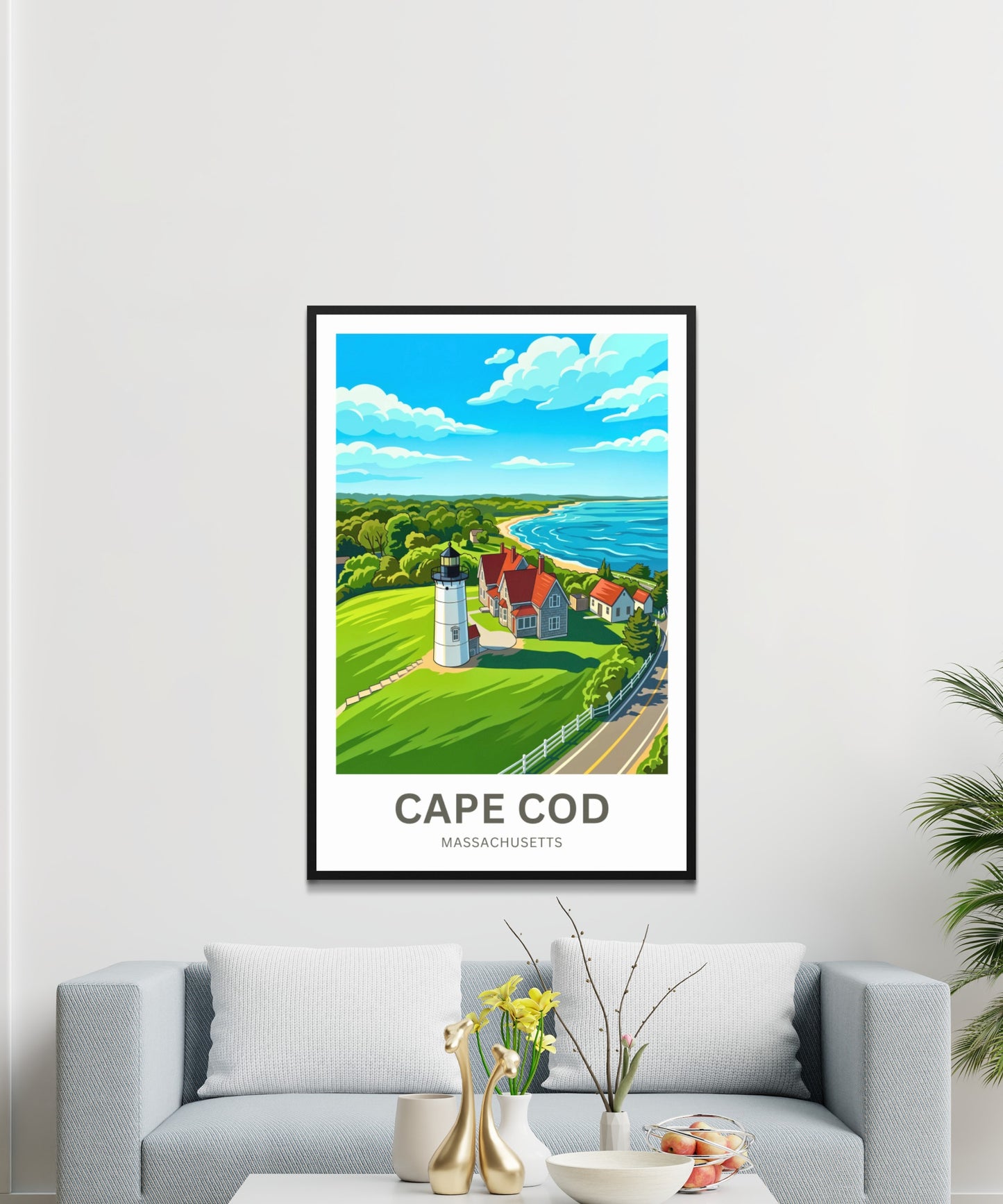 Cape Cod Travel Poster - Seaside Serenity