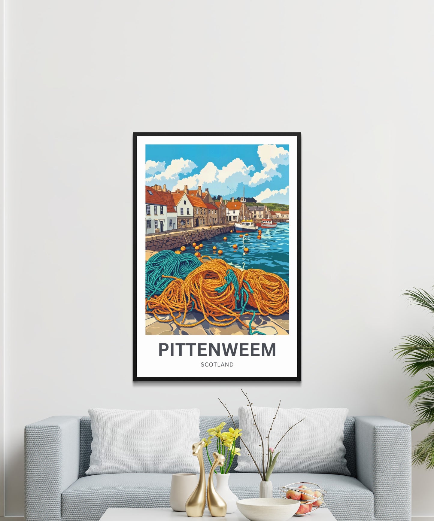 Pittenweem Travel Poster - Mesmerizing Coastal Life
