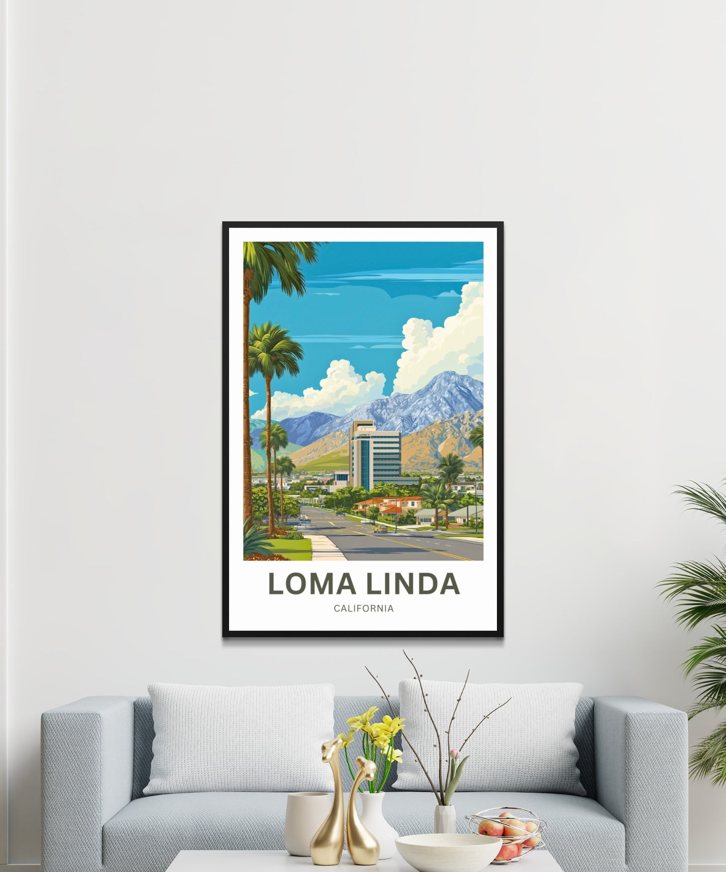 Loma Linda Travel Poster  - Street View
