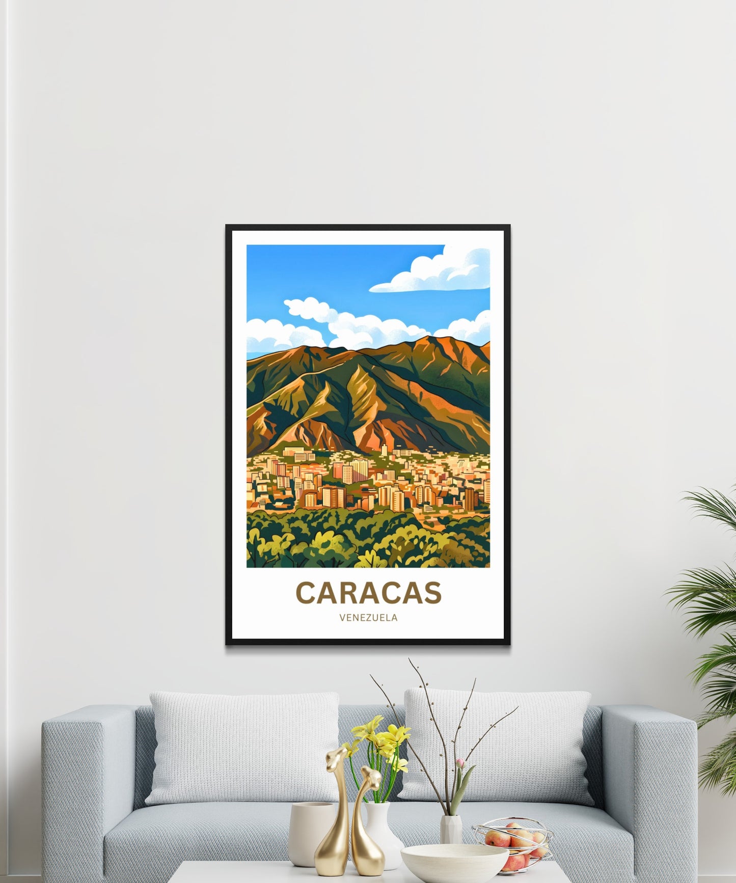 Caracas Travel Poster - Sunrise Over