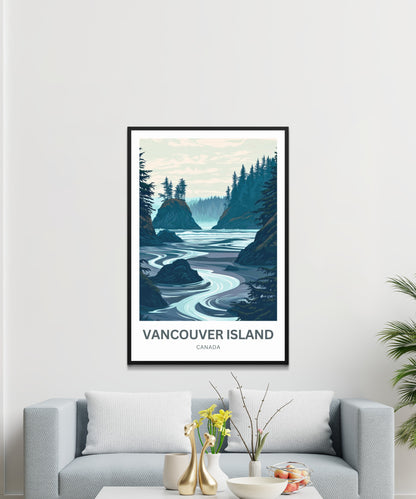 Vancouver Island Travel Poster - Wild Pacific Coast