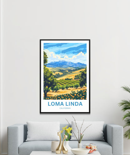 Loma Linda Travel Poster  - California