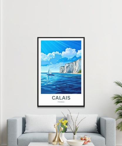 Calais Travel Poster - Coastal Breeze