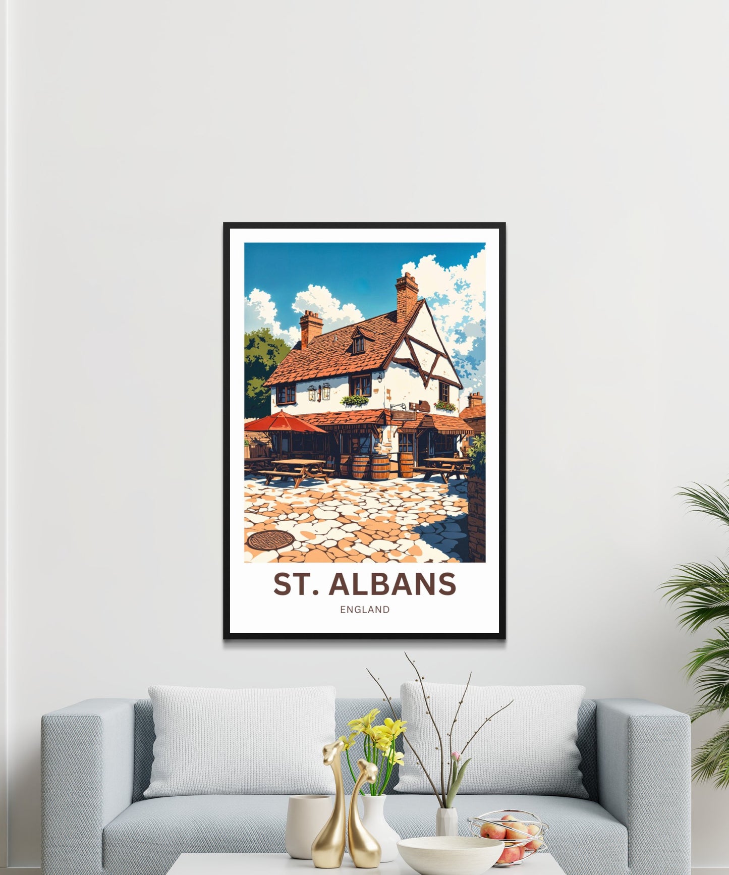 St. Albans Travel Poster