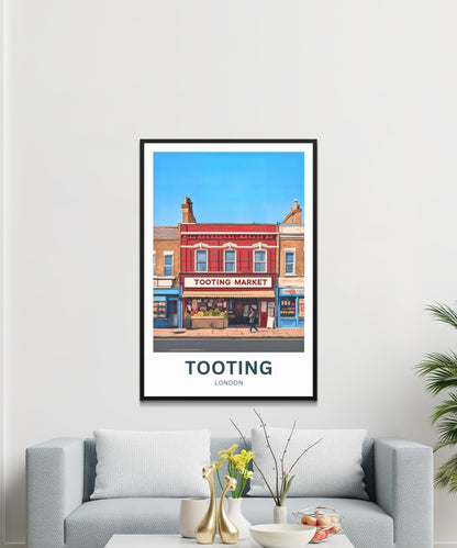 Tooting Travel Poster - Iconic Market in South London