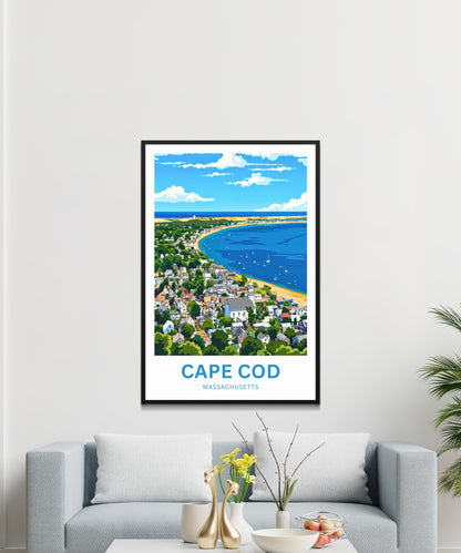 Cape Cod Travel Poster - Harbors & Horizons