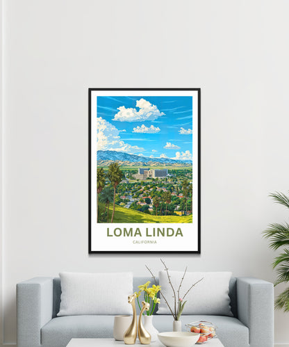 Loma Linda Travel Poster  - Captivating Urban View