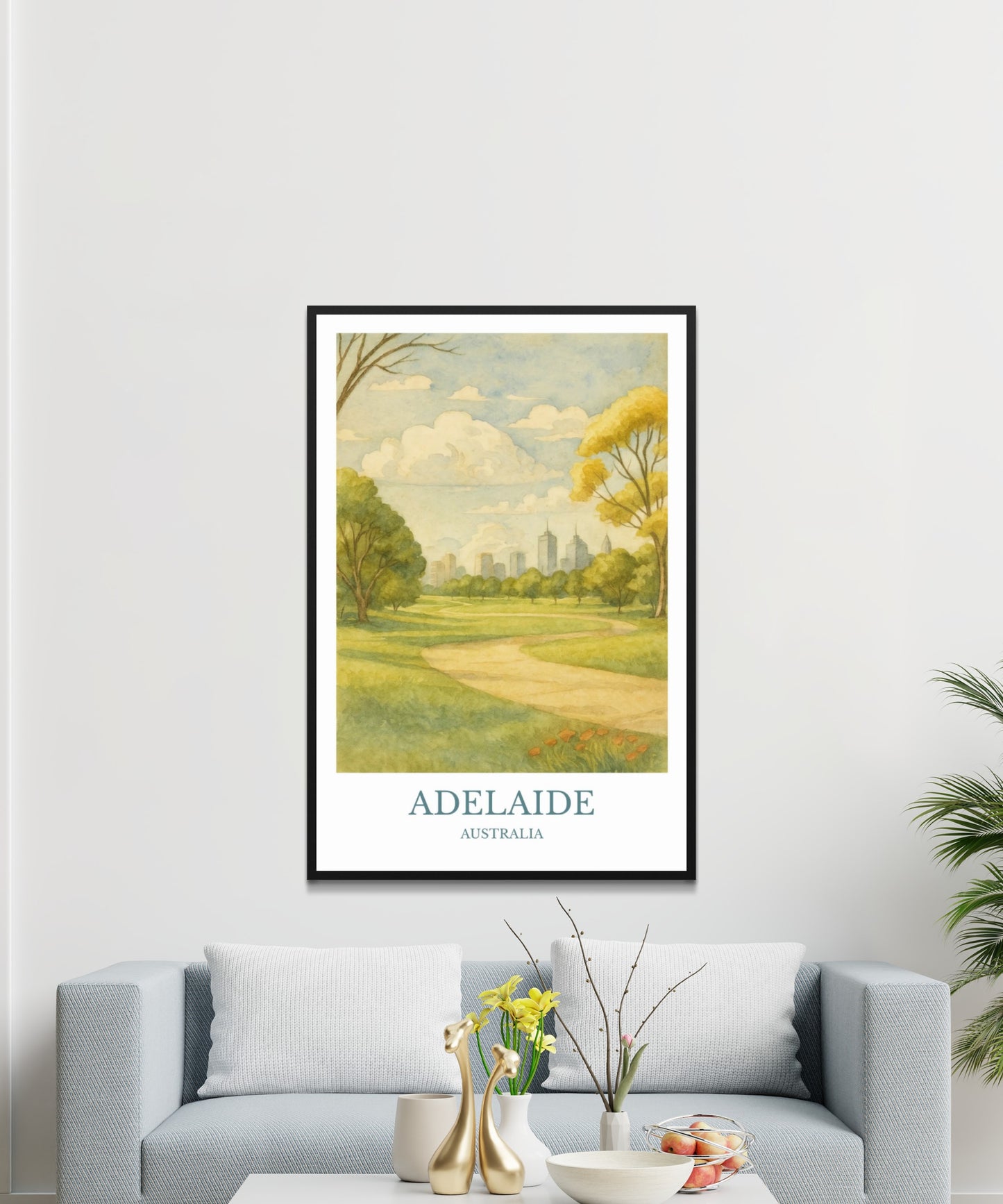 Adelaide, Watercolor design poster, Australia Print, Adelaide Wall Art