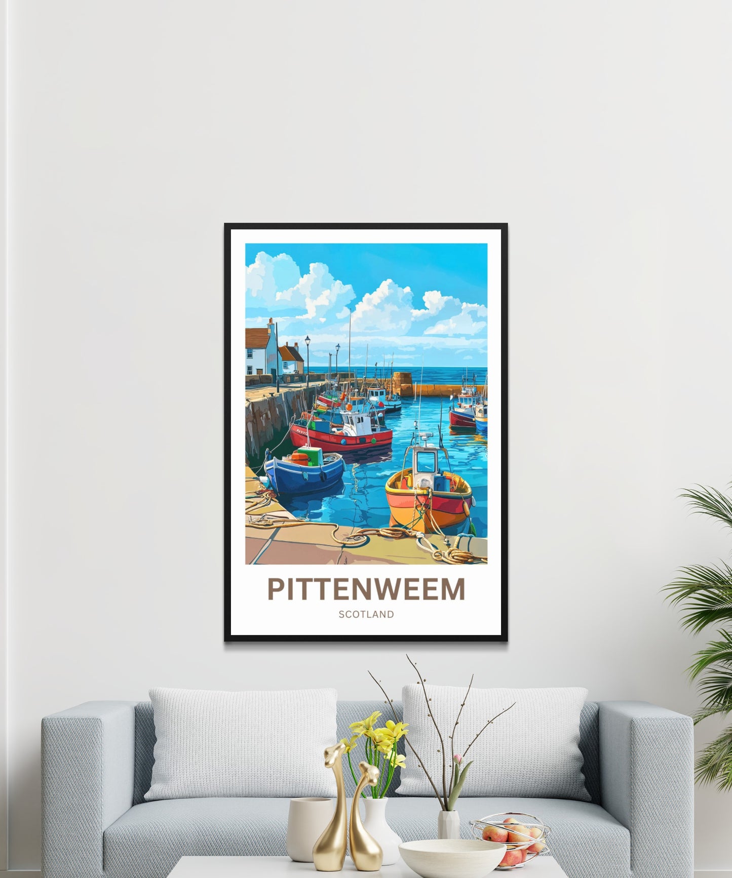 Pittenweem Travel Poster - Harbor of Scotland