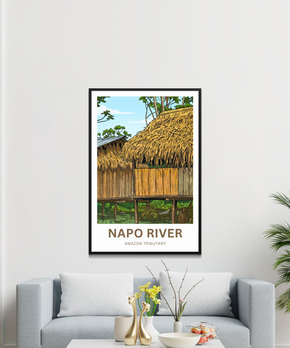 Napo River Travel Poster - Urban Jungle Living