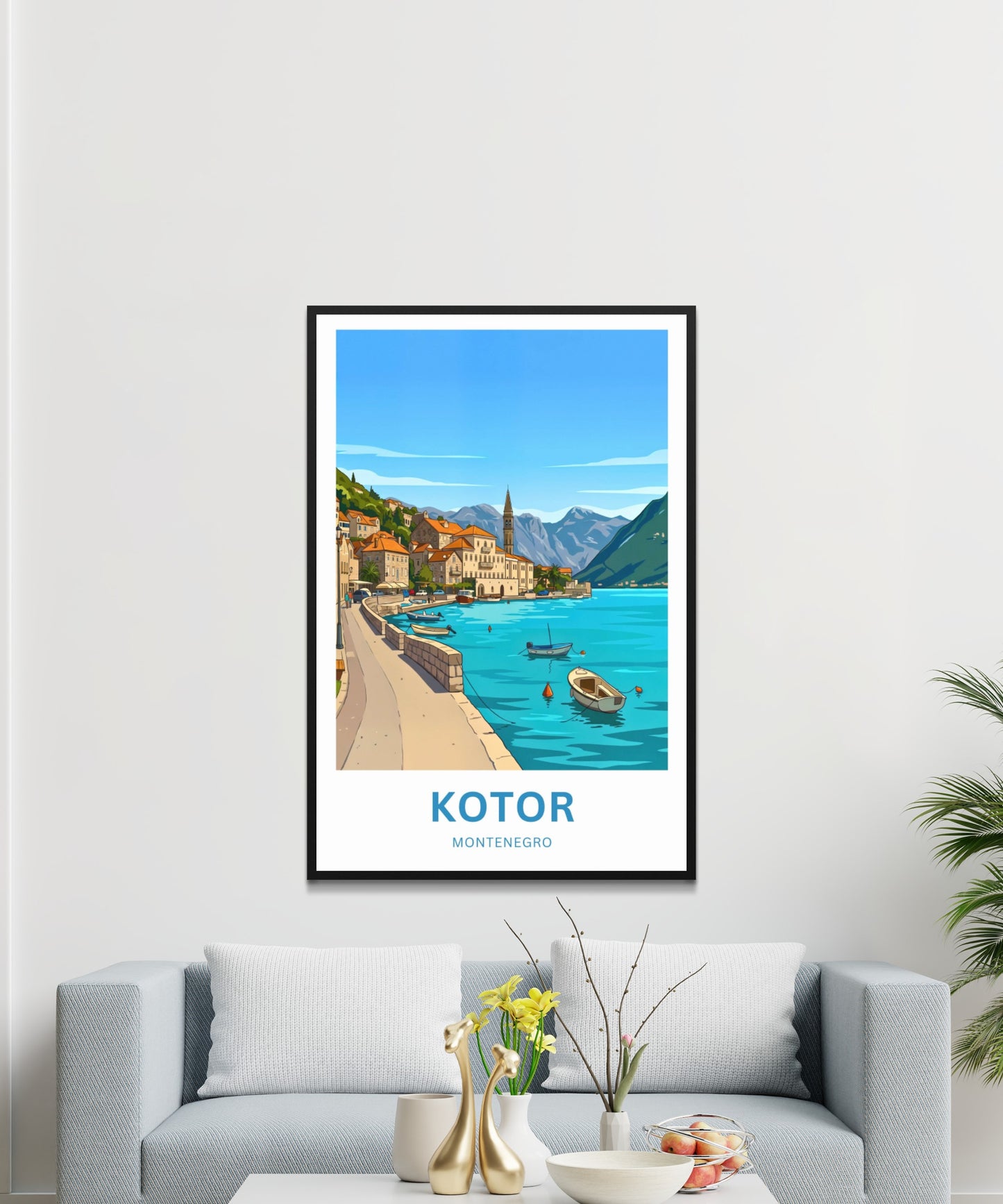 Kotor Travel Poster -   Bayfront Beauty